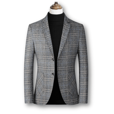 Samuel | Blazer elegante de tela tartán