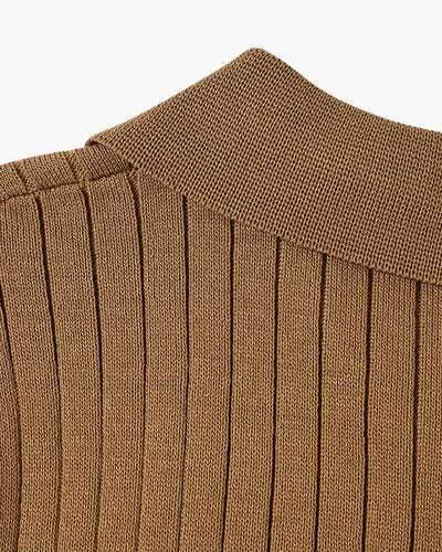 Matías | Polo de algodón acanalado