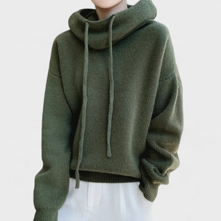 Julia | Suéter de cuello alto de lana merina